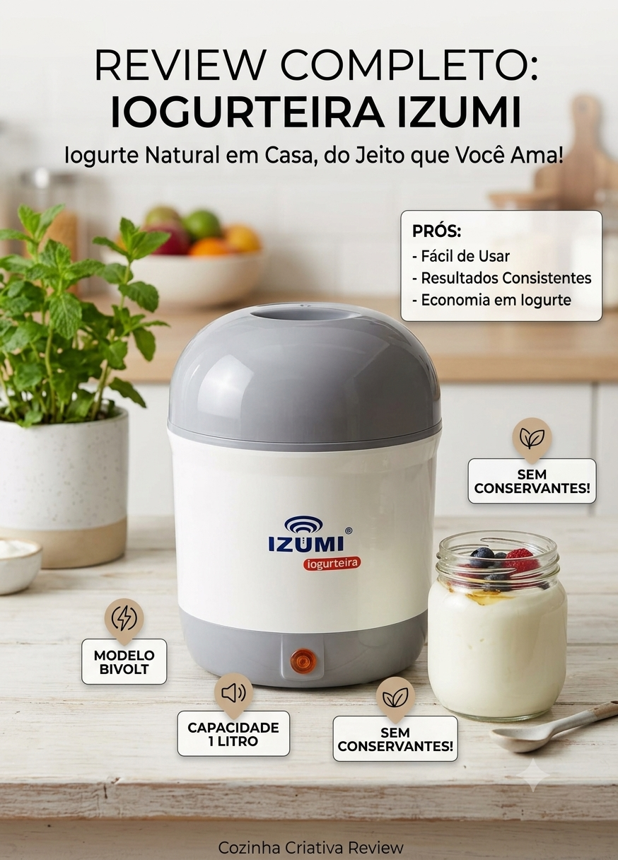 Iogurteira Elétrica Izumi Bivolt: É Boa Mesmo? (Review Completo)